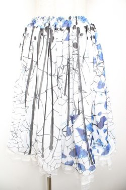 画像1: Triple fortune / 蜘蛛の巣スカート  白 Y-26-01-22-163-EL-SK-SZ-ZY