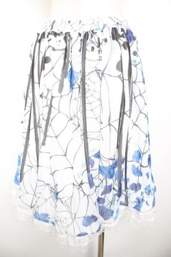 画像2: Triple fortune / 蜘蛛の巣スカート  白 Y-26-01-22-163-EL-SK-SZ-ZY