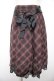 画像1: axes femme / タータンチェックスカート M ワイン Y-26-01-22-165-AX-SK-SZ-ZY (1)