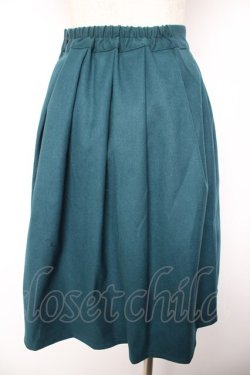 画像2: F i.n.t / フェイクレザー釦タックスカート F ブルーグリーン Y-26-01-22-166-CA-SK-SZ-ZY