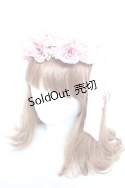 画像1: BABY, THE STARS SHINE BRIGHT / 眠れる森の美女ローズ花冠  ピンク Y-26-01-22-023-BA-AC-SZ-ZY