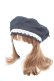画像2: Eri Aino's collaboration / シャーロットの水曜日ベレー帽  黒 Y-26-01-22-028-LO-AC-SZ-ZY (2)