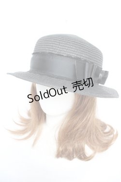 画像1: m petit by misako / AMブレードカンカン帽  黒 Y-26-01-22-030-LO-AC-SZ-ZTK037