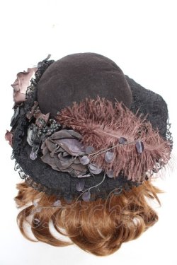 画像3: private square / ネオ・フロレゾンハット  黒 Y-26-01-22-032-EL-AC-SZ-ZY