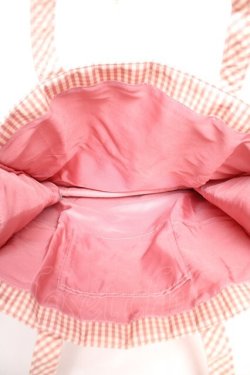 画像3: Maison de FLEUR / ギンガムチェリートートバック  ピンク Y-26-01-22-036-LO-BG-SZ-ZY