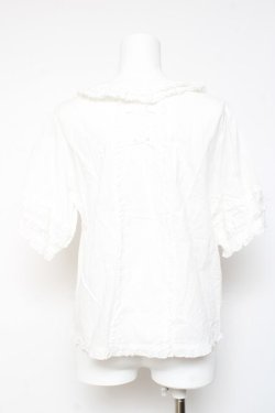 画像3: PINK HOUSE / ローンフリルブラウス F 白 Y-26-01-24-039-LO-BL-SZ-ZY