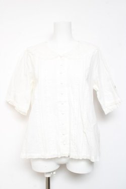 画像1: PINK HOUSE / ローンフリルセーラーブラウス F 白 Y-26-01-24-040-LO-BL-SZ-ZY