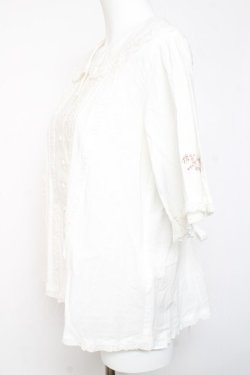 画像2: PINK HOUSE / ローンフリルセーラーブラウス F 白 Y-26-01-24-040-LO-BL-SZ-ZY