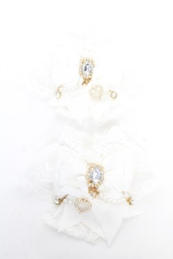 画像1: LIZ LISA / はしごレースお袖留め  白 Y-26-01-24-008-LO-ZA-SZ-ZY