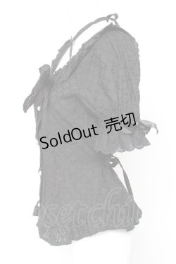 画像2: BABY, THE STARS SHINE BRIGHT / マシェリブラウス  黒 Y-26-01-24-042-BA-BL-SZ-ZY