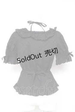 画像3: BABY, THE STARS SHINE BRIGHT / マシェリブラウス  黒 Y-26-01-24-042-BA-BL-SZ-ZY