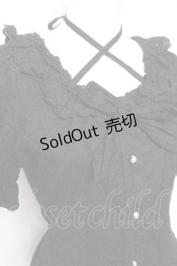 画像4: BABY, THE STARS SHINE BRIGHT / マシェリブラウス  黒 Y-26-01-24-042-BA-BL-SZ-ZY