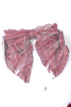 画像5: Chalmiere / ストライプリボンブラウス M ワイン Y-26-01-24-046-LO-BL-SZ-ZY