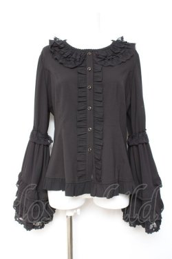画像1: 中国ロリータ / 姫袖ブラウス XL 黒 Y-26-01-24-049-LO-TO-SZ-ZY