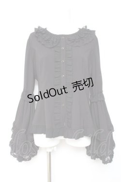 画像1: 中国ロリータ / 姫袖ブラウス XL 黒 Y-26-01-24-049-LO-TO-SZ-ZY
