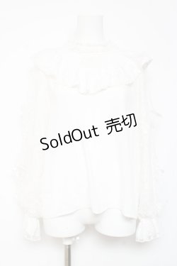 画像1: axes femme kawaii / ヴィンテージシフォンブラウス  白 Y-26-01-24-051-AX-BL-SZ-ZS