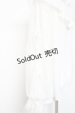 画像2: axes femme kawaii / ヴィンテージシフォンブラウス  白 Y-26-01-24-051-AX-BL-SZ-ZS