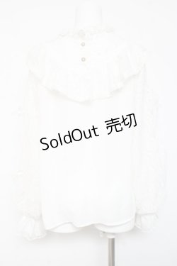 画像3: axes femme kawaii / ヴィンテージシフォンブラウス  白 Y-26-01-24-051-AX-BL-SZ-ZS