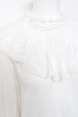 画像5: axes femme kawaii / ヴィンテージシフォンブラウス  白 Y-26-01-24-051-AX-BL-SZ-ZY