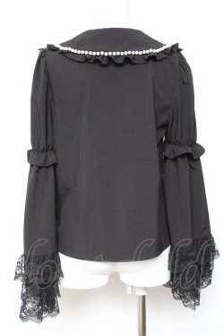 画像2: Ank Rouge / おリボン姫袖ブラウス M 黒 Y-26-01-24-052-CA-BL-SZ-ZY