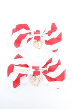画像2: BABY, THE STARS SHINE BRIGHT / Patissiere Bonbon Ribbonクリップ  赤 Y-26-01-24-010-BA-AC-SZ-ZY