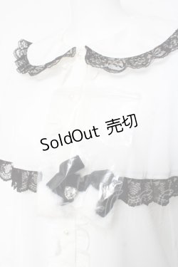 画像4: Ank Rouge / ぽんぽんリボンケープブラウス M 白 Y-26-01-24-053-CA-BL-SZ-ZY