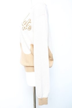 画像2: Q-pot. / メルトチョコレート クルーネックニット 48 ホワイト Y-26-01-24-055-QP-TO-SZ-ZY