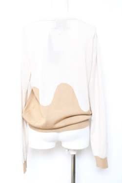 画像3: Q-pot. / メルトチョコレート クルーネックニット 48 ホワイト Y-26-01-24-055-QP-TO-SZ-ZY