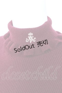 画像3: m petit by misako / NINA‘S ハイネックニット  ワイン Y-26-01-24-056-LO-TO-SZ-ZY