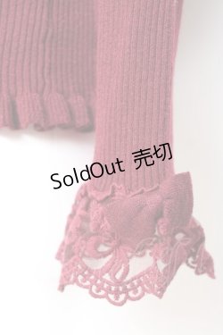 画像4: m petit by misako / NINA‘S ハイネックニット  ワイン Y-26-01-24-056-LO-TO-SZ-ZY