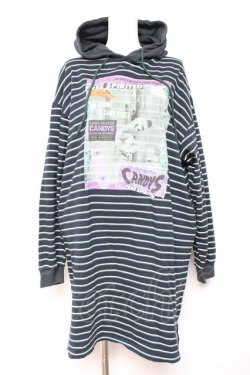 画像1: Candy Stripper / FREE SPIRITED MAGAZINEフーディー 2 紺 Y-26-01-24-063-PU-TO-SZ-ZY