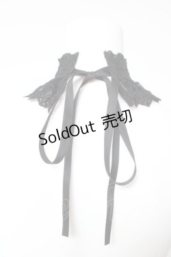 画像2: ATELIER PIERROT / Laced Graceチョーカー  黒 Y-26-01-24-014-EL-AC-SZ-ZY