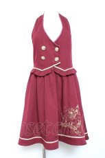 画像1: axes femme POETIQUE / ドッキングデザインジャンドレ  ワイン Y-26-01-24-067-AX-OP-SZ-ZI (1)