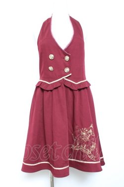 画像1: axes femme POETIQUE / ドッキングデザインジャンドレ  ワイン Y-26-01-24-067-AX-OP-SZ-ZY