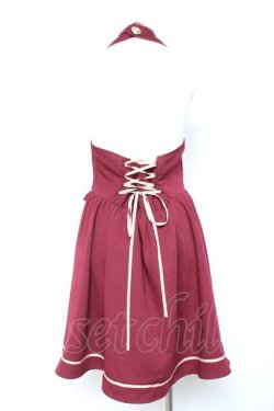 画像2: axes femme POETIQUE / ドッキングデザインジャンドレ  ワイン Y-26-01-24-067-AX-OP-SZ-ZY