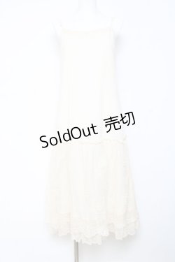 画像1: axes femme / レース使いペチワンピース  生成り Y-26-01-24-068-AX-OP-SZ-ZY