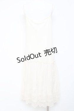 画像2: axes femme / レース使いペチワンピース  生成り Y-26-01-24-068-AX-OP-SZ-ZY