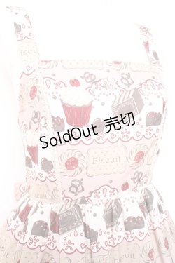 画像4: axes femme kawaii / お菓子柄ジャンパースカート  ピンク Y-26-01-24-070-AX-OP-SZ-ZY