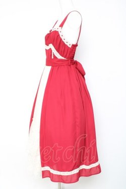 画像2: axes femme kawaii / ヴィンテージシフォンJスカート  赤 Y-26-01-24-071-AX-OP-SZ-ZY