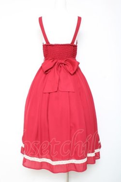 画像3: axes femme kawaii / ヴィンテージシフォンJスカート  赤 Y-26-01-24-071-AX-OP-SZ-ZY