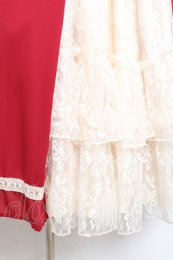 画像5: axes femme kawaii / ヴィンテージシフォンJスカート  赤 Y-26-01-24-071-AX-OP-SZ-ZY