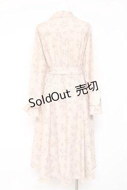 画像2: axes femme / チュール袖シャツワンピース  ベージュ Y-26-01-24-072-AX-OP-SZ-ZY