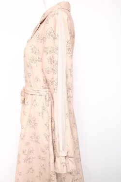 画像3: axes femme / チュール袖シャツワンピース  ベージュ Y-26-01-24-072-AX-OP-SZ-ZY