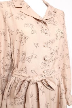 画像4: axes femme / チュール袖シャツワンピース  ベージュ Y-26-01-24-072-AX-OP-SZ-ZY