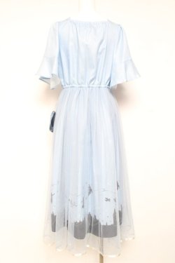 画像2: axes femme / ピーター・パン/プリントワンピース F サックス Y-26-01-24-080-AX-OP-SZ-ZY