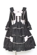 axes femme kawaii / メアリー姫袖ドレス M 黒 Y-26-01-24-082-AX-OP-SZ-ZY