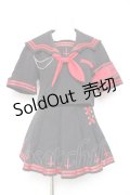 Grrr the Lipper / 魔界学園セーラーセットアップ F ブラック×レッド Y-26-01-24-083-PU-OP-SZ-ZY