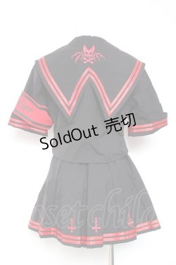 画像3: Grrr the Lipper / 魔界学園セーラーセットアップ F ブラック×レッド Y-26-01-24-083-PU-OP-SZ-ZY