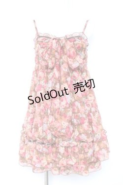 画像1: LIZ LISA / フラワー柄ロンパース 0 ブラウン Y-26-01-24-086-LO-OP-SZ-ZY