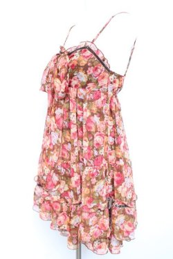 画像2: LIZ LISA / フラワー柄ロンパース 0 ブラウン Y-26-01-24-086-LO-OP-SZ-ZY